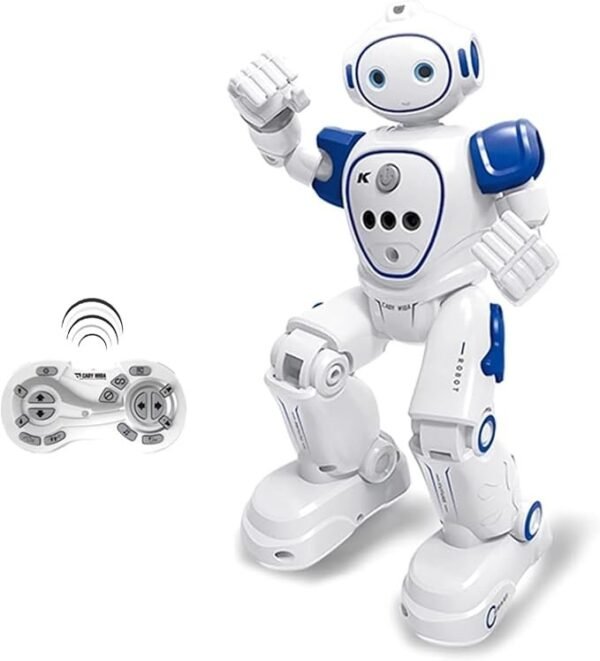ATAMIRA Smart Robot Toy for Children, English Only, Dance, Gesture Control, Walking, Two Legs, USB Rechargeable, Gift, Elementary School Students (Blue)