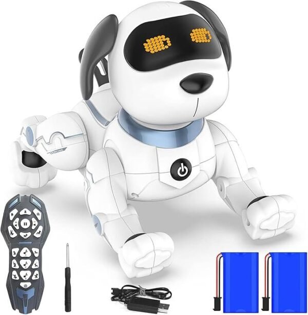 Youcan Robot Stunt Dog Robot for Children, Toy Robot Dog, Remote Controlled, Birthday Gift, Elementary Students, 6 Years and Up