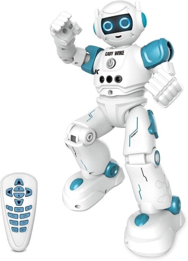 Robot Toy, Boys, Moving, Radio Controlled, Children's Toy, Birthday Gift, Elementary School, Educational Toy (Blue)