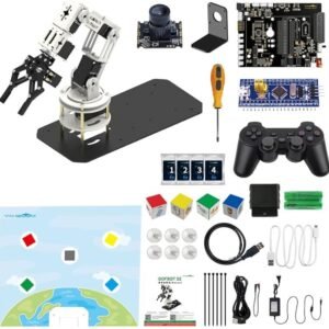 Yahboom Robot Arm 6DOF AI Intelligent Programming Visual Recognition Function Face Recognition Color Recognition Intelligent Gripping PC Computer Control Handle Control Robot Ros Robot Provides
