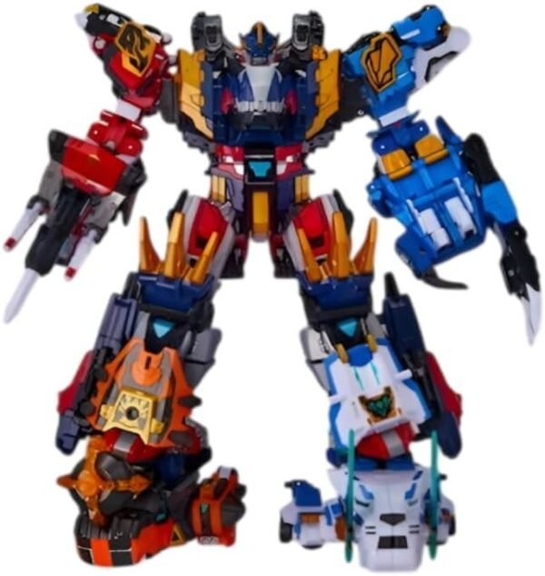 Mini Force The Strongest Dinosaur Transforming Robot 5 Piece Set (Rexkaiser, Burning Kella, Sandertilla, Frozen Tiger, Magkilo), For Children, Gifts, Kidart