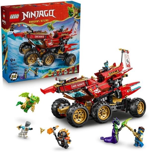 Lego 71869 Ninjago Land Battleship Bounty Toy Birthday Present Blocks Boys Girls Children 9 Years Old 10 Years Old Elementary School Competition Robot Pretend Play Pretend Play Figure Goods
