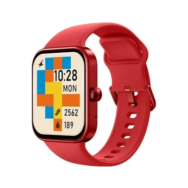 Fastrack Reflex Vox Smartwatch|Alexa Built-in|Bright HD Display|Upto 10 Days Battery|5 ATM Water Resistance|Multiple Sports Modes|100+ Watchfaces|24×7 HRM|Sp02|Stress Monitor|Camera & Music Control