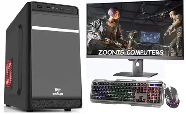 Zoonis Desktop Computer Full Setup Core i5-2400/ Ram 16GB/ 256GB SSD/ 500GB HDD/Windows10 /WiFi/19 Inch Monitor/Keyboard+Mouse for Home, Gaming Pc, Office (Full Set up)