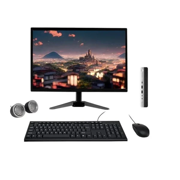 HP ProDesk 19″ HD All-in-One Desktop Computer Set (Intel Core i5 7th Gen| 16 GB DDR4 RAM| 512 GB SSD| 19″ HD LED Monitor| KB & Mouse| Speakers| WiFi| Windows 11| MS Office)