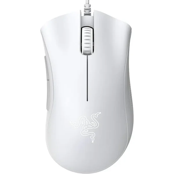 Razer DeathAdder Essential White Edition – 6400 DPI Ergonomic Wired Gaming Mouse – RZ01-03850200-R3M1