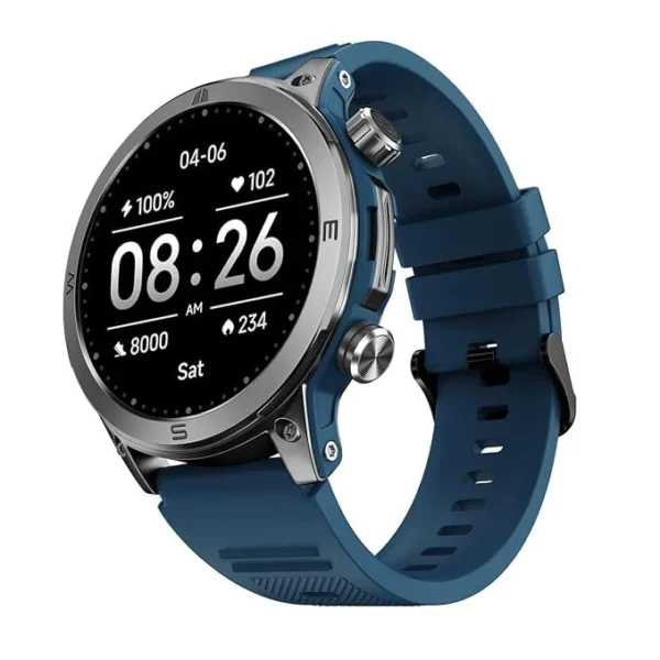 Noise Endeavour Rugged Design 1.46″ AMOLED Display Smart Watch, BT Calling, SoS Feature, Rapid Health & 100+ Sports Modes- (Teal Blue)